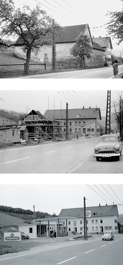 Die Mühlengebäude in den 1950er Jahren
